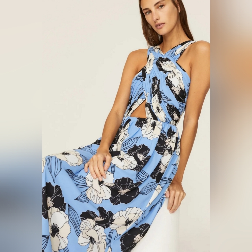 Dress The Population Rose Floral Gown